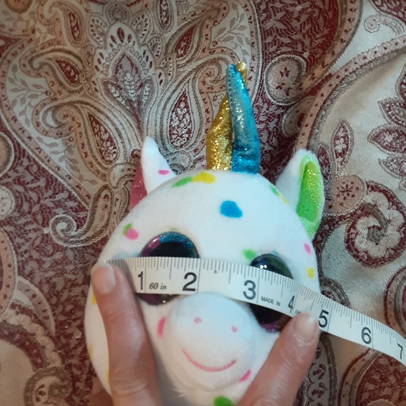 TY Beanie Valve HARMONIE the Speckled Unicorn Plush without Swing Tag. - Picture 15 of 17
